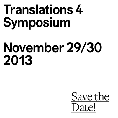 Translations 4 Symposium: Save the date!