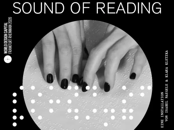 SOUND OF READING <br> DIALOGMUSEUM Frankfurt <br> 3. Juli–29 August 2026 <br> Vernissage: 2. Juli 2026, 18:30 Uhr